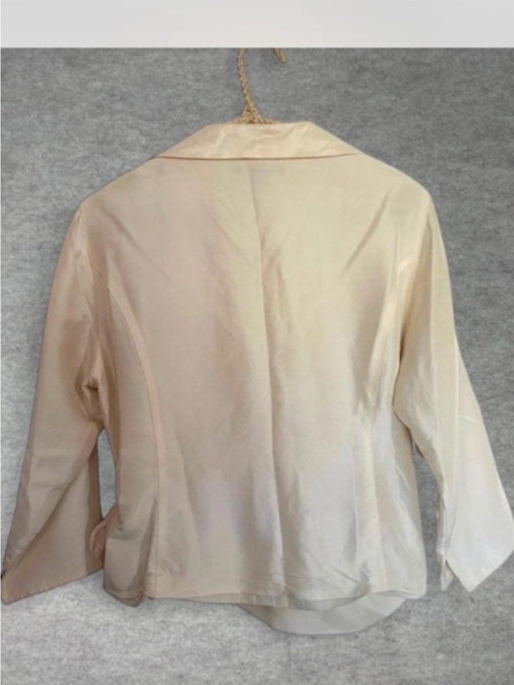 Anne Carson Cream Wrap Jacket - Picture 2 of 3